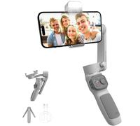 ZHIYUN Smooth Q3 [Official] 3-Axis Smartphone Stabilizer for iPhone and Android with Tripod and Integrated Light and Zoom for Vlog, Youtube Videos and TikTok