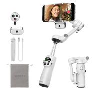ZHIYUN Smooth Q5 Ultra Combo[Official] Gimbal Stabilizer for Smartphone, AI Tracking, Voice Command, Remote Control, Built-in Fill Light/Extension Rod/Tripod, 13.5h Battery, 3-Axis Phone Gimbal, Volg
