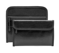 ZHIYUQL Pack of 2 Fireproof Bags (20.5 x 13 cm, 5200), Fireproof Document Bag with Card Slot, Money Bag, Small Cash Bag, Zip for Cash, Receipt, Invoice, Passport