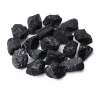 ZHIYUXI 1lb Rough Black Tourmaline Crystals Large Raw Natural Stones 1.2-2.0" Irregular Stone for Calming and Purification Energy, Reiki, Jewelry Making, Room Decor, Wire Wrapping, Fountain Rocks