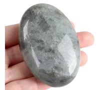 ZHIYUXI Labradorite Crystals 5.5cm to 6cm, Healing Crystals, Gems, Crystal Decoration, Healing Stones, Energy Balance, Irregular Polished Stones, Palm Stone, Bedroom Decor, Mediation Gifts, 1 Piece