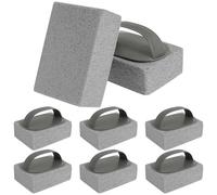 Zhjiutak 8Pcs Griddle Stone Cleaner with Handle, Cleaning Pumice Stones, BBQ Grill Brick Block for Kitchen and Bathroom Swimming Pool Sink Remove Stains