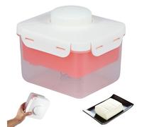 Zhjiutak Tofu Press Adjustable Vegan Large Presser with Built-in Drainage Design to Easily Remove Water from Firm and Extra Firm Tofu without Crack for Improved Taste(gules)