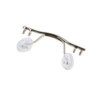 Zhjlut 5pcs, Glasses Nose Bridge Replacement Rimless Frame, Stainless Steel Glasses Nose Bridge With Nose Pad (Color : Silver)