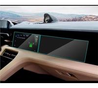 ZHjLut Compatible With Taycan 2020 2021 2022 Car LCD Gps Navigation Tempered Glass And Dashboard Screen Film Protector Screen Protector(Multimedia 2pcs)