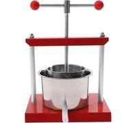 ZHJOPP 6L Fruit Wine Manual Press Stainless Steel Manual Barrels Press Machine for Juice,Grape, Vegetable, Wine, Olive Oil
