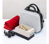 ZHJOPP Automatic Card Dealing Machine, Rotating Mini Card Dealing Machine, Portable Home Electric Poker Shuffler, Suitable for Multiple People (Gold)