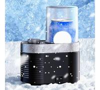 ZHJOPP Cooling Cup, -1℃ to 70℃ Desktop Cup Cooler Warmer with Stepless Speed Regulation & Led Digital, Electric Beverage Cooler (Black)