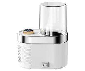 ZHJOPP Cooling Cup, -1℃ to 70℃ Desktop Cup Cooler Warmer with Stepless Speed Regulation & Led Digital, Electric Beverage Cooler (White)