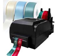 ZHJOPP Electric Ribbon Embossing Machine, Automatic Ribbon Printing Machine, With 4 Rolls Label Ribbon, For Crafts Ribbons, Elegiac Couplets, Streamers (doublerow)