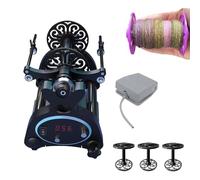 ZHJOPP Electric Winding Machine, Mini Winding Machine with Digital Display and Foot Switch, Stepless Speed Regulation, for Yarn Weaving (Blue)