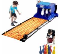 ZHJOPP Electronic Bowling Alley Game, Indoor Bowling Game Machine, Automatic Reset/lighting/simulated Sound Effects, Suitable for Family Games
