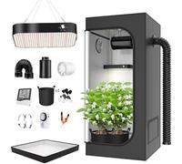ZHJOPP Indoor Grow Tent Kit Complete,Full Spectrum Hydroponics Tent, Auto Timer Humidity Monitor, Indoor Herb Garden Kit, 80 * 80 * 160cm