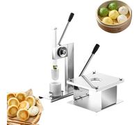 ZHJOPP Manual Dumpling Maker - 3 Sizes Steamed Bun Mould - Forms Baozi The Machine - Press Homemade - Stainless Steel Case
