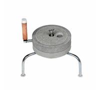 ZHJOPP Manual Grain Mill for Kitchen - Stone Grinder for Herbs, Coffee, Sesame Seeds, and Wheat for Home Use and Healthy Cooking (26cm)