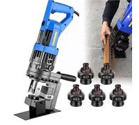 ZHJOPP Punching Machine, 1300W Electric Hydraulic, Portable Lightweight Punching Machine, Channel Steel and Angle Steel Hydraulic Punching Machine (Anglesteel)