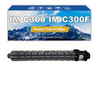 ZHJQDS Compatible 842378 842379 842380 842381 Replacement Toner Cartridge Use for Ricoh IM C300 IM C300F Printers Black*1