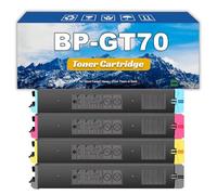 ZHJQDS Compatible BP-GT70YA BP-GT70MA BP-GT70CA BP-GT70BA BP-GT70 Replacement Toner Cartridge Use for Sharp BP-50C26 BP-50C31 BP-50C36 BP-50C45 BP-50C55 BP-50C65 BP-70C31 Printers 4color
