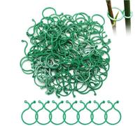 ZHjuju Plant Clips, 200 Pcs Plant Support Clips Reusable Garden Clips Plant Support Clips Twisty Plant Rings For Climbing Plants Stem Vine Tomato