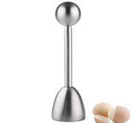 ZHjuju Stainless Steel Egg Cracker Topper - Egg Shell Cutter & Opener Tool for Soft/Hard Boiled Eggs Boiled Egg Cracker, Kitchen & Restaurant Use, Easy to Clean