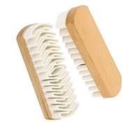 ZHjuju Suede shoe brush,Wooden Nubuck And Suede Restorer Brush Hard-wearing crepe brush for Careful Cleaning of Boots Safe Grip Easy to Use.