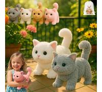 ZHKVAG My Realistic Cat Toy-Bring Endless Joy and Warmth,2025 New Ai Interactive Realistic Robot Kitten Cat, Can Walk, Meow, Wag Its Head and Tail, Not Easy to Shed Hair (2Pcs-D)