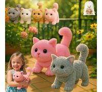 ZHKVAG My Realistic Cat Toy-Bring Endless Joy and Warmth,2025 New Ai Interactive Realistic Robot Kitten Cat, Can Walk, Meow, Wag Its Head and Tail, Not Easy to Shed Hair (2Pcs-E)