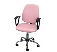 ZHL Split Computer Office Chair Cover Protective & Stretchable Modern Simplism Style Chair Covers Stretch Rotating Chair Slipcover Desk Task Chair (Color : Pink)