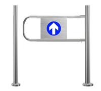 ZhlCrioxenic Automatic Swing Gate, Spring-Loaded Safety Swing Gate, 90° Opening Metal Barricade, Anti-Theft Exit Gate For Supermarkets And Retail Stores RightB-1.5m