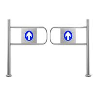 ZhlCrioxenic Automatic Swing Gate, Spring-Loaded Safety Swing Gate, 90° Opening Metal Barricade, Anti-Theft Exit Gate For Supermarkets And Retail Stores C-1.8m