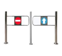 ZhlCrioxenic Automatic Swing Gate, Spring-Loaded Safety Swing Gate, 90° Opening Metal Barricade, Anti-Theft Exit Gate For Supermarkets And Retail Stores RightD-1.8m