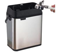 ZhlCrioxenic Electric Espresso Portafilter Cleaner, Automatic Portafilter Cleaning Machine, 2 Scrapers for 58mm Handles, Suitable for Coffee Shops, Homes Silver