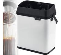 ZhlCrioxenic Electric Portafilter Cleaning Machine, Efficient Cleaning Tool for Espresso Machines, 2 Scrapers for 58mm Handles, Suitable for Coffee Shops, Homes Black