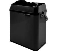 ZhlCrioxenic Electric Portafilter Cleaning Machine for 58mm, Automatic Portafilter Cleaner Machine, with 2 Scrapers & 1 Brush Head, for Commercial Home Black