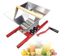 ZhlCrioxenic Homemade Cider Press, 7l Manual Juicer Grinder, Stainless Steel Fruit Scratter Pulper, For Manual Cider Juicer Grinder & Fruit Scatter,Berry Wine Sauce Red