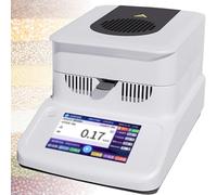 ZhlCrioxenic Moisture Analyzer, Feed Grain Moisture Tester, Readability 0.01% Accuracy 0.001g 120g Capacity, with Touch Screen Test with Rs232 interface, for Agriculture Medicine 5mg