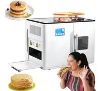 ZHLINGQ 1800W Automatic Pancake Maker Machine, Roti Maker Electric Indian, Electric Chapati & Tortilla Pan Machine, Suitable for Indian Pancake, Flour Tortilla, Tawa Bread, Indian Pancake, Dosa Bread
