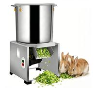 ZHLINGQ 1800w Electric Commercial Vegetable Chopper, Commercial Food Processor, Thickened Stainless Steel, Large-Diameter Feed Inlet, 50-150Kg/H, for Animal Feed for Vegetables Grains Peanut 220V