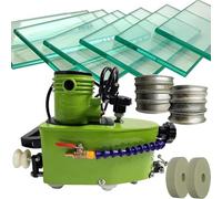 ZHLINGQ 850W Small Portable Electric Handhold Glass Edge Polishing Machine, 8000r/Min Straight Round Bevel Edge Grinder Polish Edge Machine Glass Polish Grinding Machine for Glass Stone Green