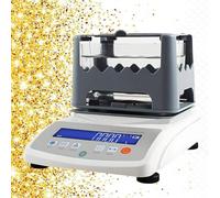 ZHLINGQ Automatic Gold Testing Kit, Electronic Solids Density Meter, 0.001g/cm3 High Accuracy Digital Solid Densimeter, 10 Seconds Quick Measurement Purity Density Meter for Lab NoPrinter-MJD-300A