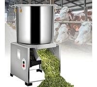 ZHLINGQ Electric Commercial Vegetable Chopper, Commercial Food Processor, Large-Diameter Feed Inlet, 50-150Kg/H, for Animal Feed for Vegetables Grains Peanut 110V