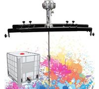 ZHLINGQ Electric Tank Mixer Machine, IBC Paint Mixer, Pneumatic Bracket Mixer, Folding Propeller, with Support Hanger, for Paint Coating Materials Viscous Liquid Ink Dissolver Agitator 3Cylinders