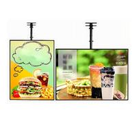 ZHLINGQ Led Movie Poster Frame, Adjustable Hanging Standing Sign Holder, with Snap-Open Frame Display, Restaurant Coffee Beverage Shop Display Board Sign, With Telescopic Rod 50×60cm/19.37×23.6in
