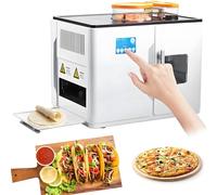 ZHLINGQ Roti Maker Fully Automatic, Fully Automatic Roti and Chapati Maker, Touchscreen Pancake/Flatbreads/Pita Making Machine, Tortilla & Pancake Maker with Adjustable Thickness: 1.0mm to 1.5mm
