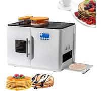 ZHLINGQ Roti Maker Machine, Electric Chapati Tortilla Pancake Maker, Commercial Bread Maker, 1.0 mm to 1.5 mm Thickness Adjust, Makes 20 Pcs/One Time for Chapati, Flour Tortilla, Dosa, Tawa