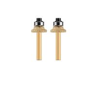 ZHLWei 1/2Pcs Brazed Diamond Router Bits With 6.35mm Shank For Granite Marble Router Cutter Profiling Cutting Stone Edge Engraving Tool
