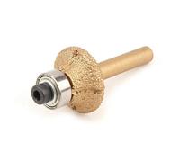 ZHLWei 1/2Pcs Brazed Diamond Router Bits With 6.35mm Shank For Granite Marble Router Cutter Profiling Cutting Stone Edge Engraving Tool