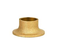 ZHLWei 20mm Bore 3inch 75mm France Side Dry Vacuum Brazed Diamond Grinding Wheel Marble Edging Bullnose Edge Profile Grinding Disc