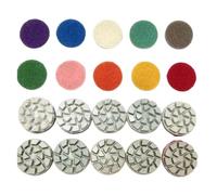 ZHLWei 25mm Mini Diamond Polishing Pads Marble Granite Gemstone Grinding Wheel Fine Polishing Flexible Resin Sanding Disc Self-adhesive
