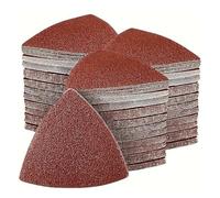 ZHLWei 30PCS 80mm Triangular Sanding Disc Sander Hook Loop Sandpaper Abrasive Tools for Sanding Grit